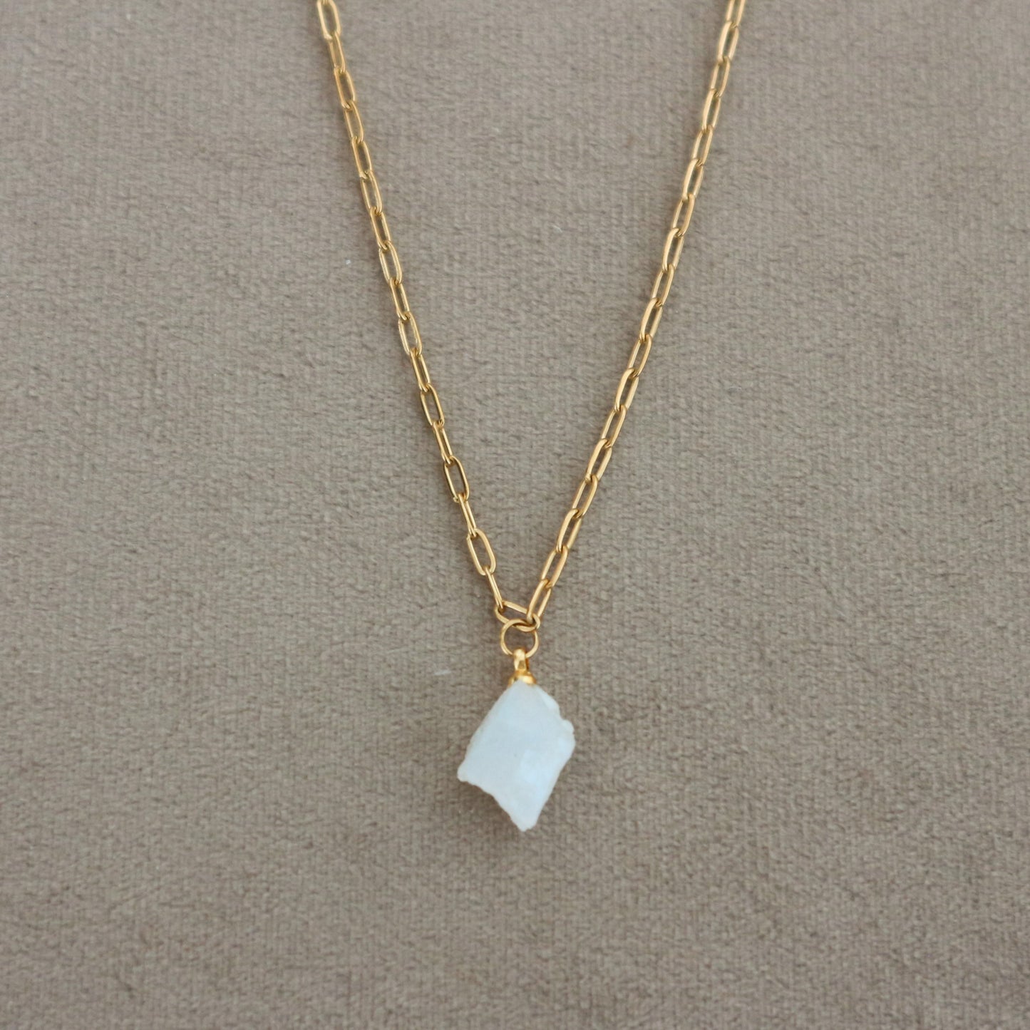Moonstone Link Necklace
