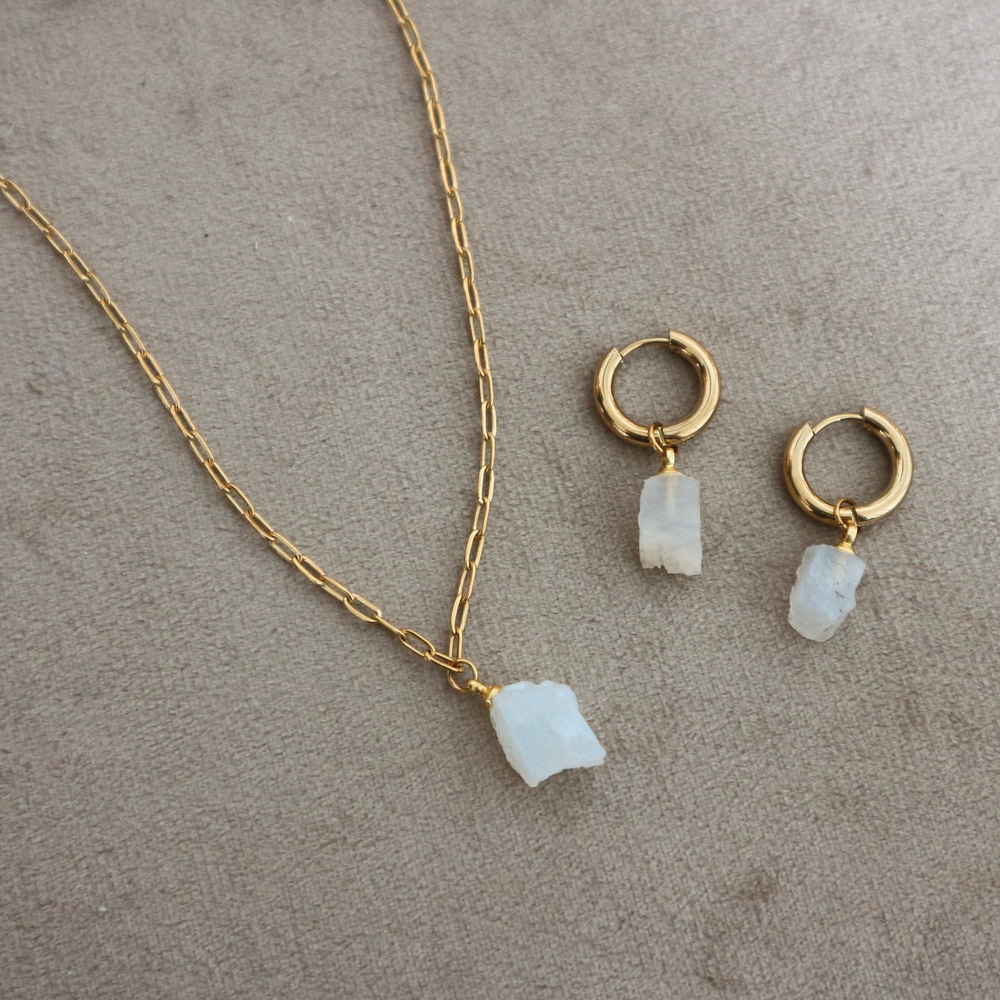 Moonstone Link Necklace