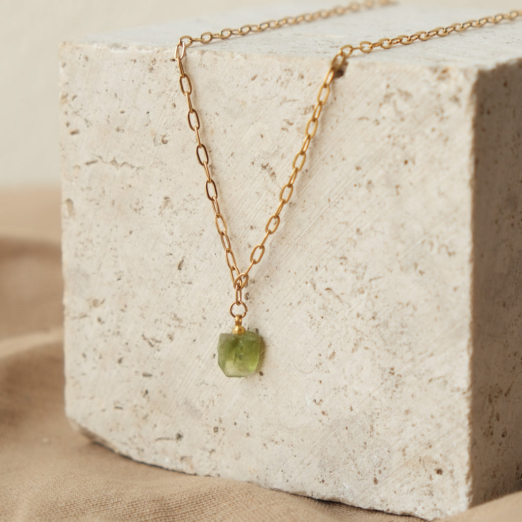 Peridot Link Necklace