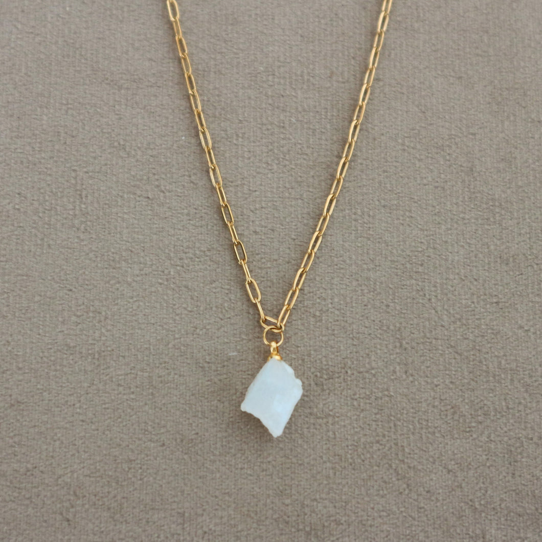 Moonstone Link Necklace