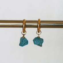 Load image into Gallery viewer, Blue Apatite Huggies
